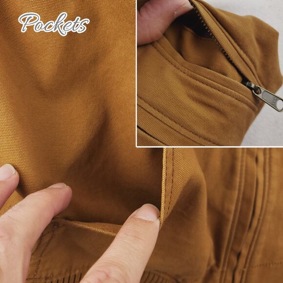 Carhartt Bomber Jacket Crawford Canvas 102524 Women's Large 12/14 - Picture 11 of 13